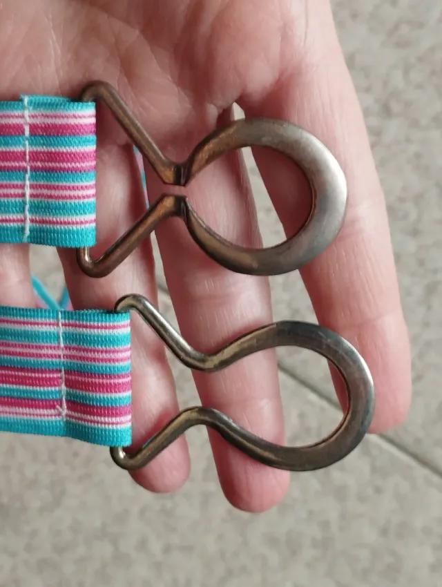 Cintura elastica Witch righe rosa e turchese