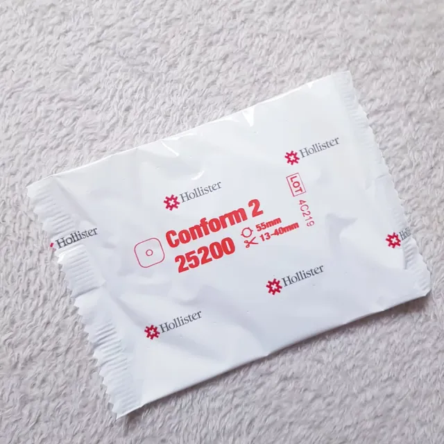 Lamina de ostomía plana Hollister aro 55mm