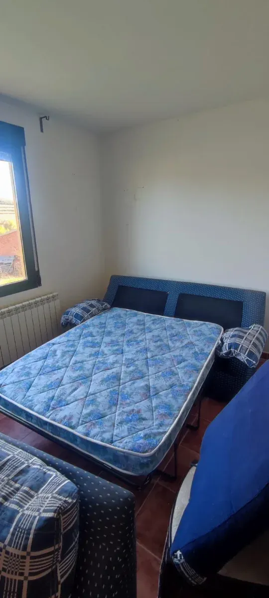 2 Sofás (1 Sofá Cama) Azul