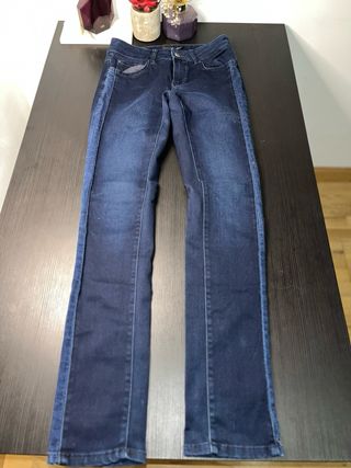 Pantalón Jean Massimo Dutti Azul Marino Mujer