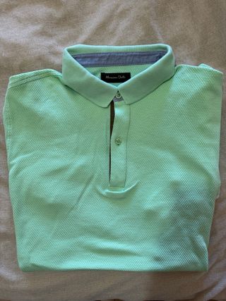 Polo Massimo Dutti Verde Talla M
