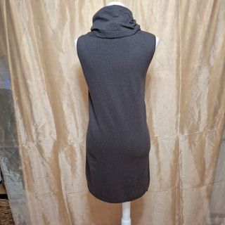 Vestido pichi patchwork marrron y beige