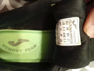 Zapatillas Joma Negras Memory Foam
