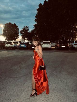 Vestido de fiesta rojo (Talla XS-S)