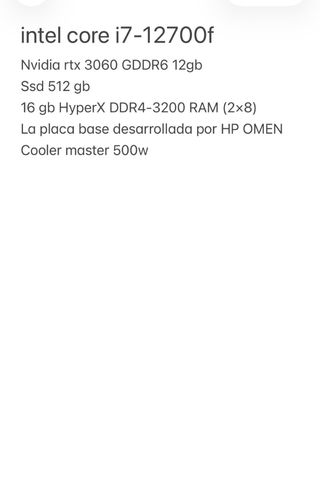 HP Omen 25L Gaming PC (Acepto cambios)