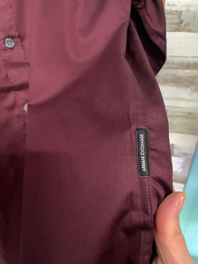Camisa Armani Exchange Morada Talla M