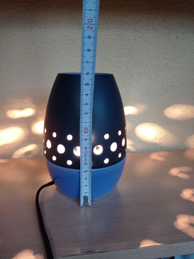 Lámpara quemador de esencias azul