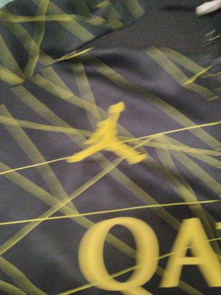 Felpa calcio PSG Jordan nera e giallo 