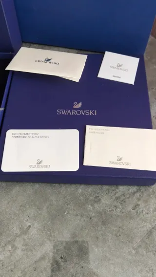 Conjunto Swarovski Mujer Dorado y Blanco