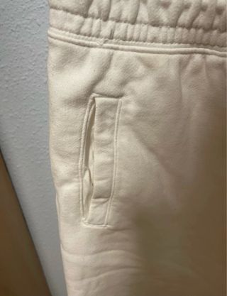 Pantalón corto chándal Nike blanco