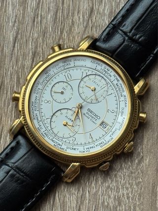 Orologio da uomo Seiko World Timer Chronograph