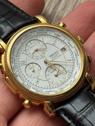 Orologio da uomo Seiko World Timer Chronograph
