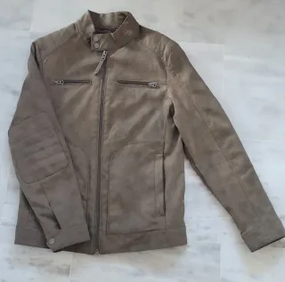 Chaqueta símil piel Springfield Marrón de hombre.
