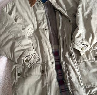 Chaqueta abrigo beige