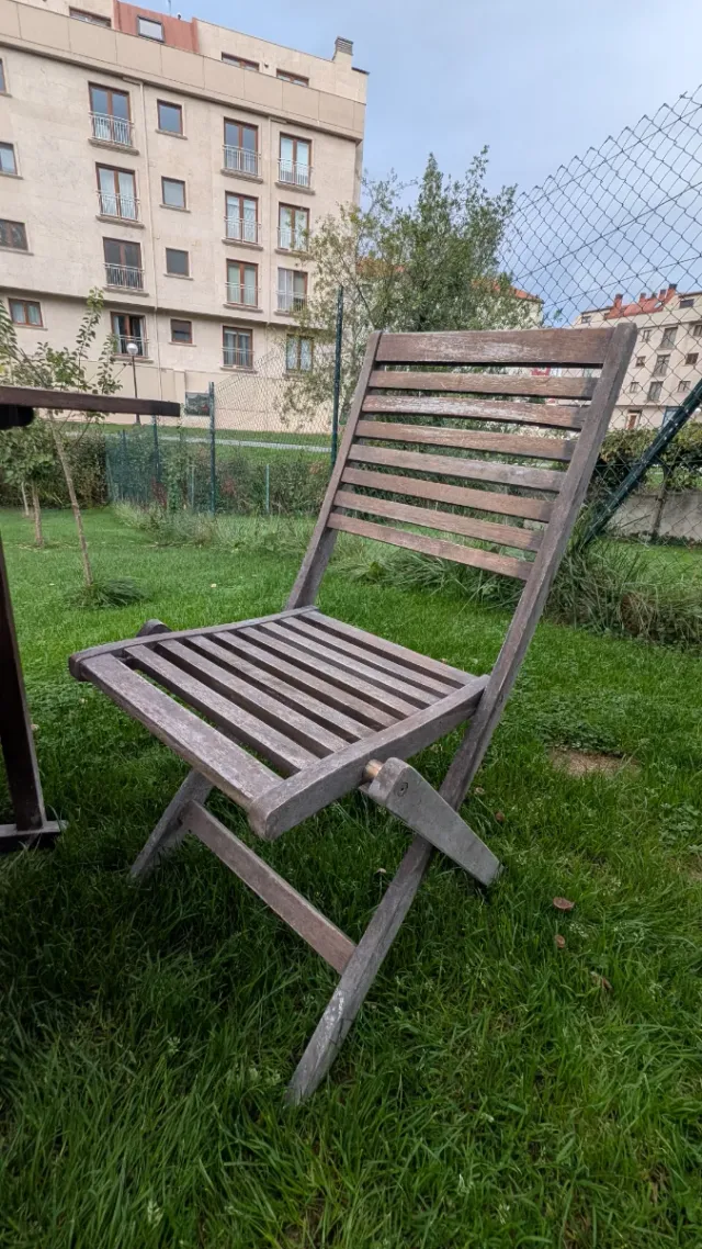 Conjunto Mesa y Sillas Jardín Plegable