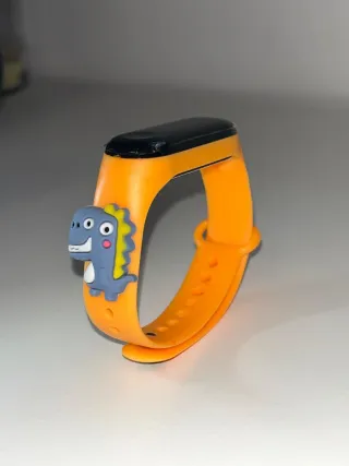 Reloj LED infantil dinosaurio naranja