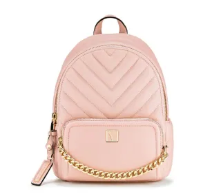 Victoria's Secret Mochila Rosa con Cadena Dorada