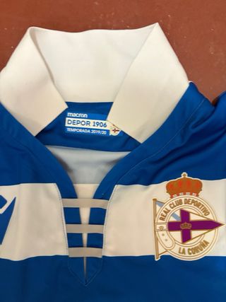 Camiseta Fútbol Deportivo La Coruña Macron Talla M