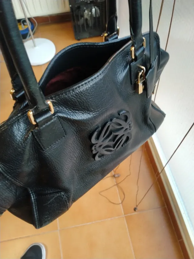 Borsa Loewe in pelle nera