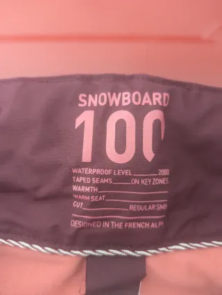 Pantalón Snowboard Mujer Burdeos
