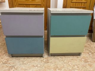 Comodini dipinti Ikea