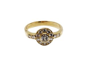 Anillo de Oro 18 Kt 4 gr. de segunda mano