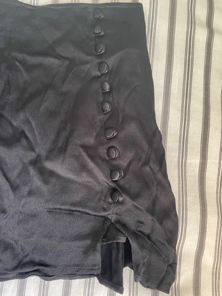 Falda pantalón Zara negra botones