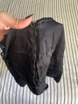 Falda pantalón Zara negra botones