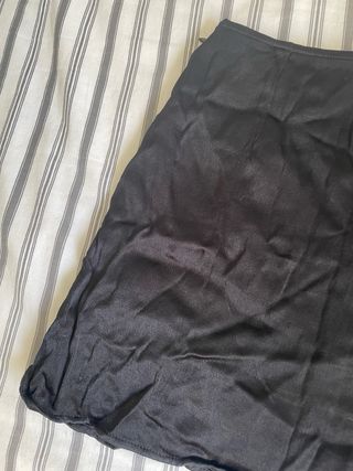 Falda pantalón Zara negra botones