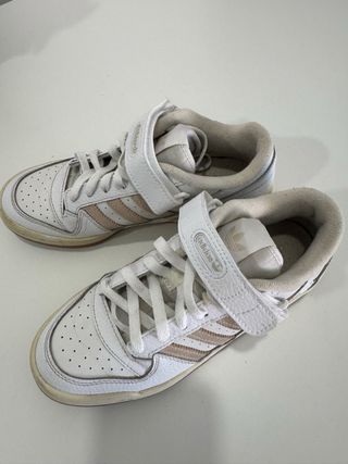 Zapatillas Blancas Adidas Fórum Low Talla 38