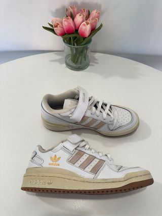 Zapatillas Blancas Adidas Fórum Low Talla 38