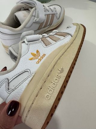 Zapatillas Blancas Adidas Fórum Low Talla 38