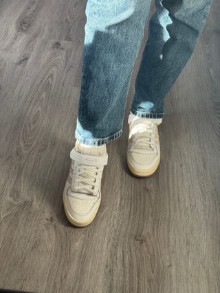 Zapatillas Blancas Adidas Fórum Low Talla 38