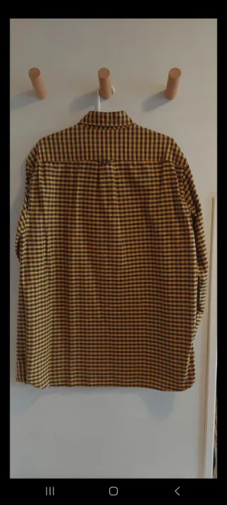 Camisa H&M cuadros amarillo y negro