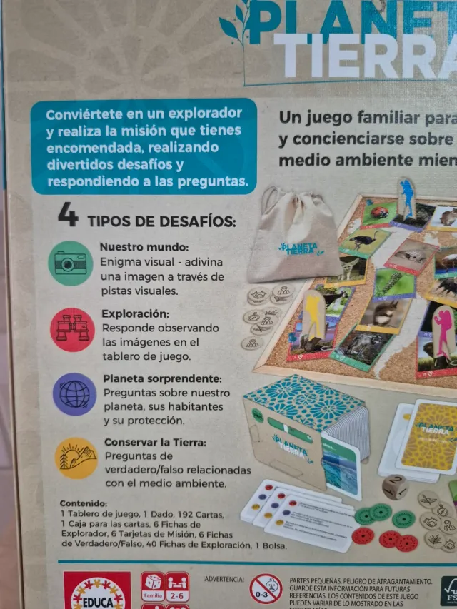 Juego de Mesa Planeta Tierra Educa