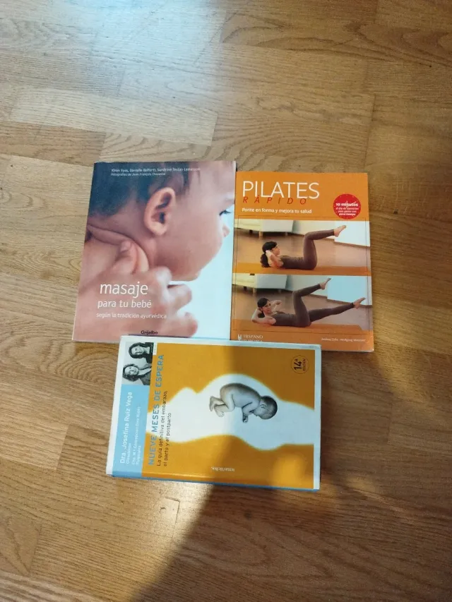 Lote Libros: Masaje Bebé, Pilates y Embarazo