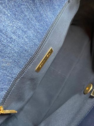 Bolso Chanel 19 Denim Azul y Dorado
