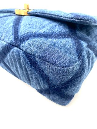 Bolso Chanel 19 Denim Azul y Dorado