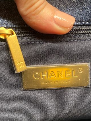 Bolso Chanel 19 Denim Azul y Dorado