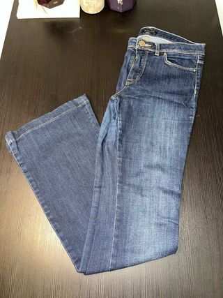 Pantalón Jean Massimo Dutti Mujer Azul