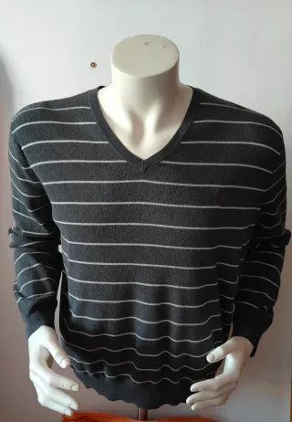 Jersey Ralph Lauren Pima Algodón Talla L Rayas