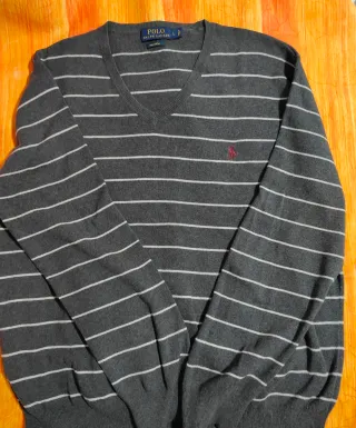 Jersey Ralph Lauren Pima Algodón Talla L Rayas