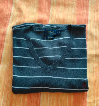 Jersey Ralph Lauren Pima Algodón Talla L Rayas