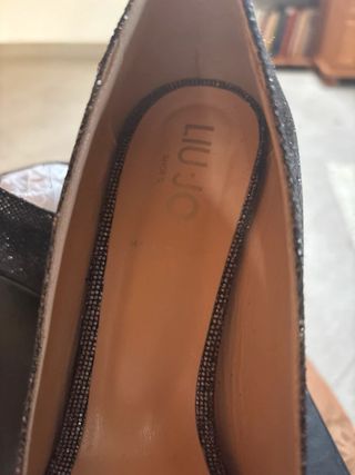 Décolleté Liu Jo Glitter Nero/Argento Tg. 38