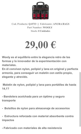 Maletín bandolera Anura Vintage