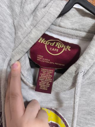 Sudadera Hard Rock Cafe Praga Gris
