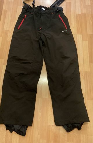 Chaqueta y pantalón esquí negra y roja Talla XL