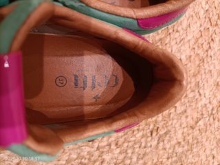 Zapatillas Cetti Mujer Piel Verde/Rosa Talla 37