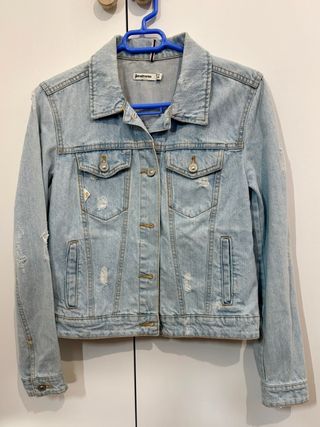 Cazadora Vaquera Stradivarius Azul Talla XS