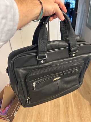 Bolso piel Miguel Bellido negro